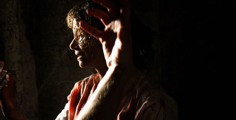 Lighting tests with Lisa Pescia during production on 2:13