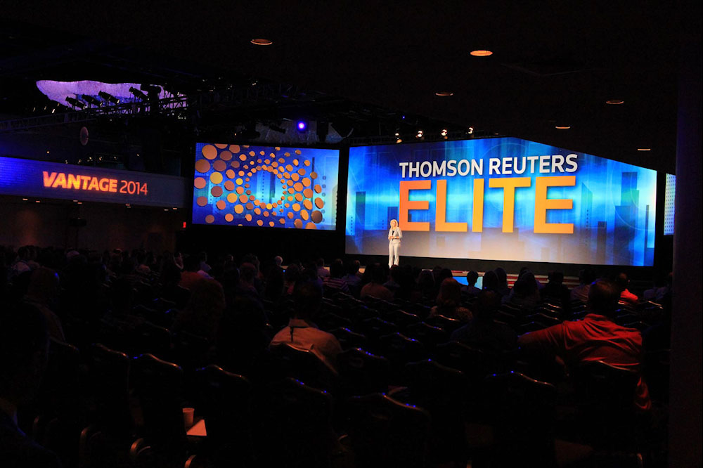 Thomson Reuters Elite - Vantage 2014 Title Slate - Charles Adelman Producer / Designer