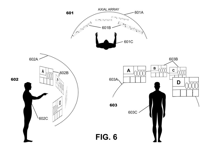 Human interaction with panel containers - Nested media container, panel and organizer - Charles Adelman Patent